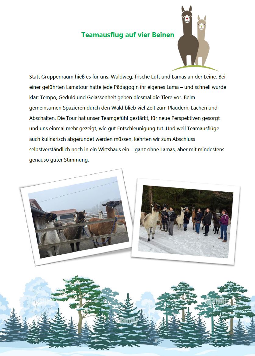 Teamausflug Lama